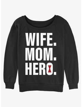 Marvel Black Widow Wife Mom Hero Womens Slouchy Sweatshirt, , hi-res