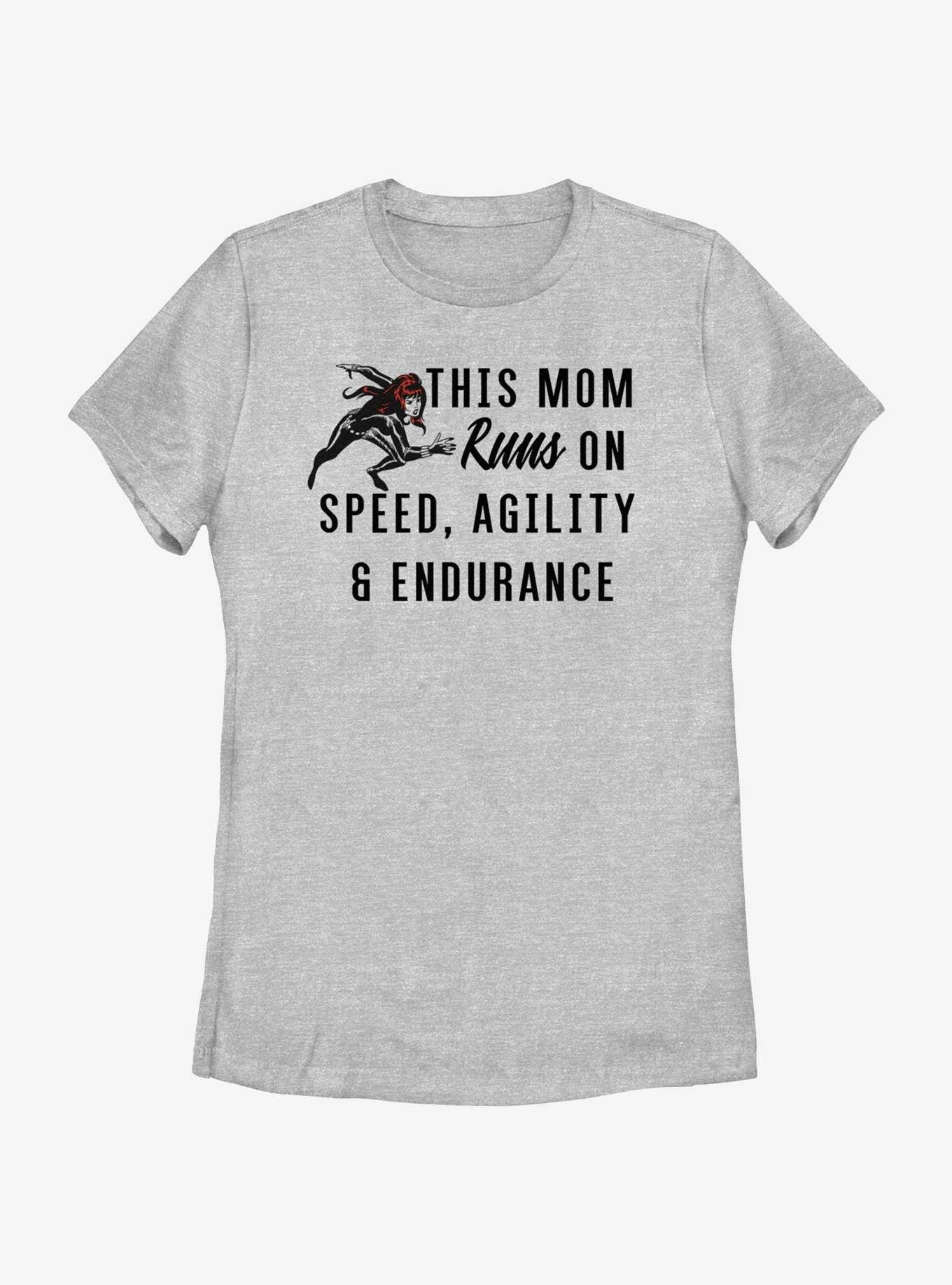 Marvel Black Widow Mom Womens T-Shirt, ATH HTR, hi-res