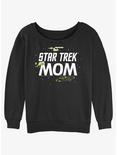 Star Trek Galactic Mom Womens Slouchy Sweatshirt, BLACK, hi-res