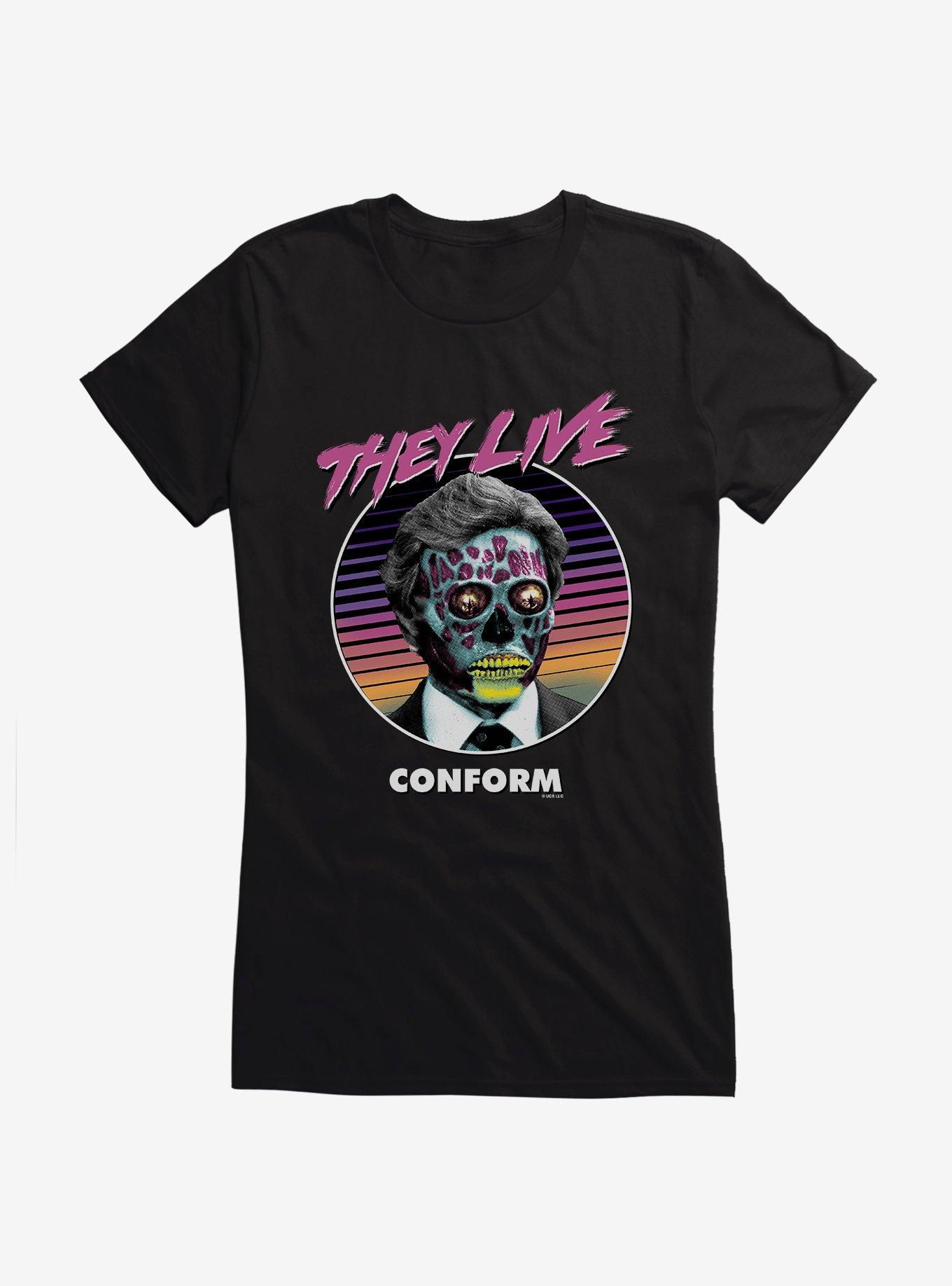 They Live Conform Girls T-Shirt, BLACK, hi-res