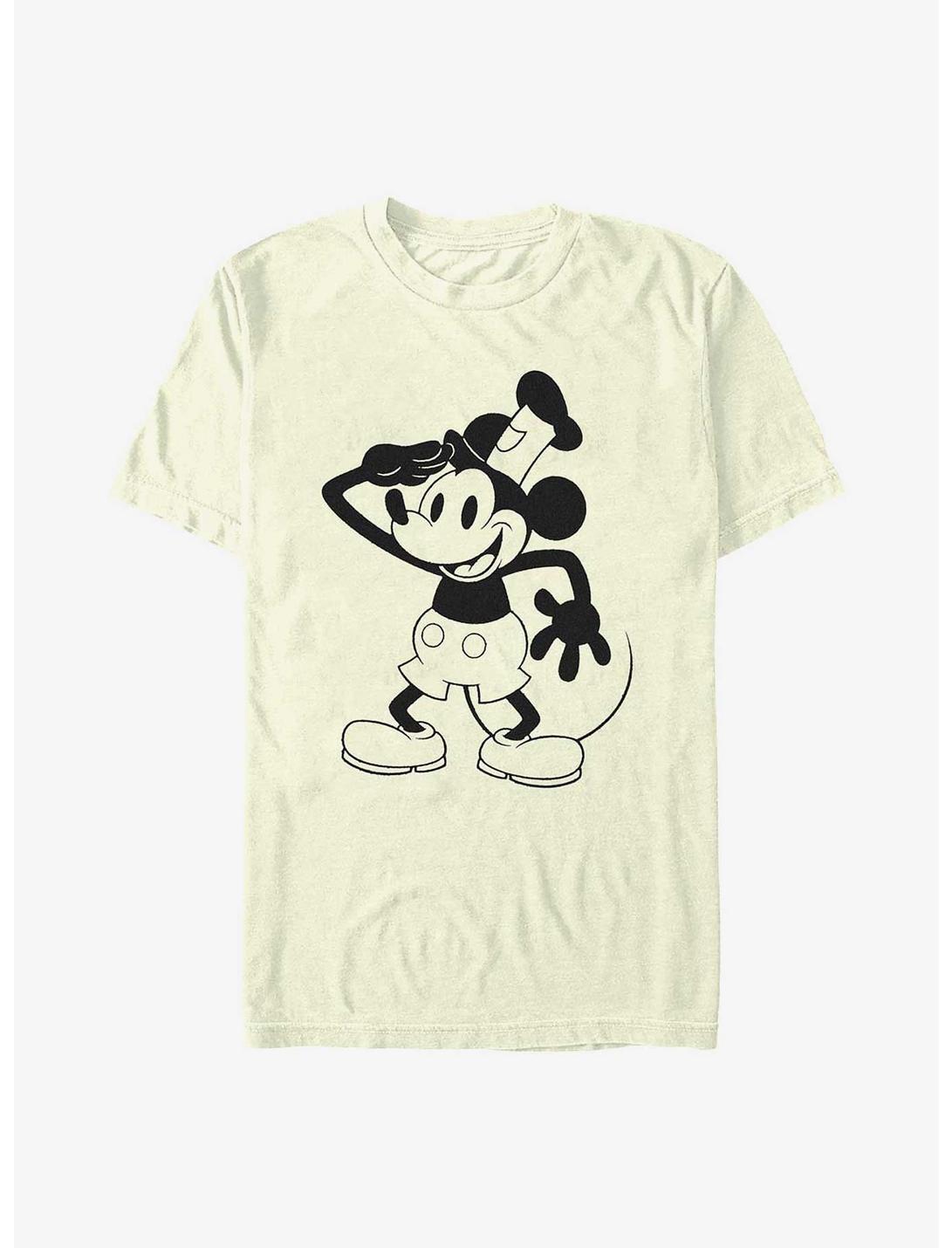 Disney100 Mickey Mouse Captain Mickey T-Shirt, NATURAL, hi-res