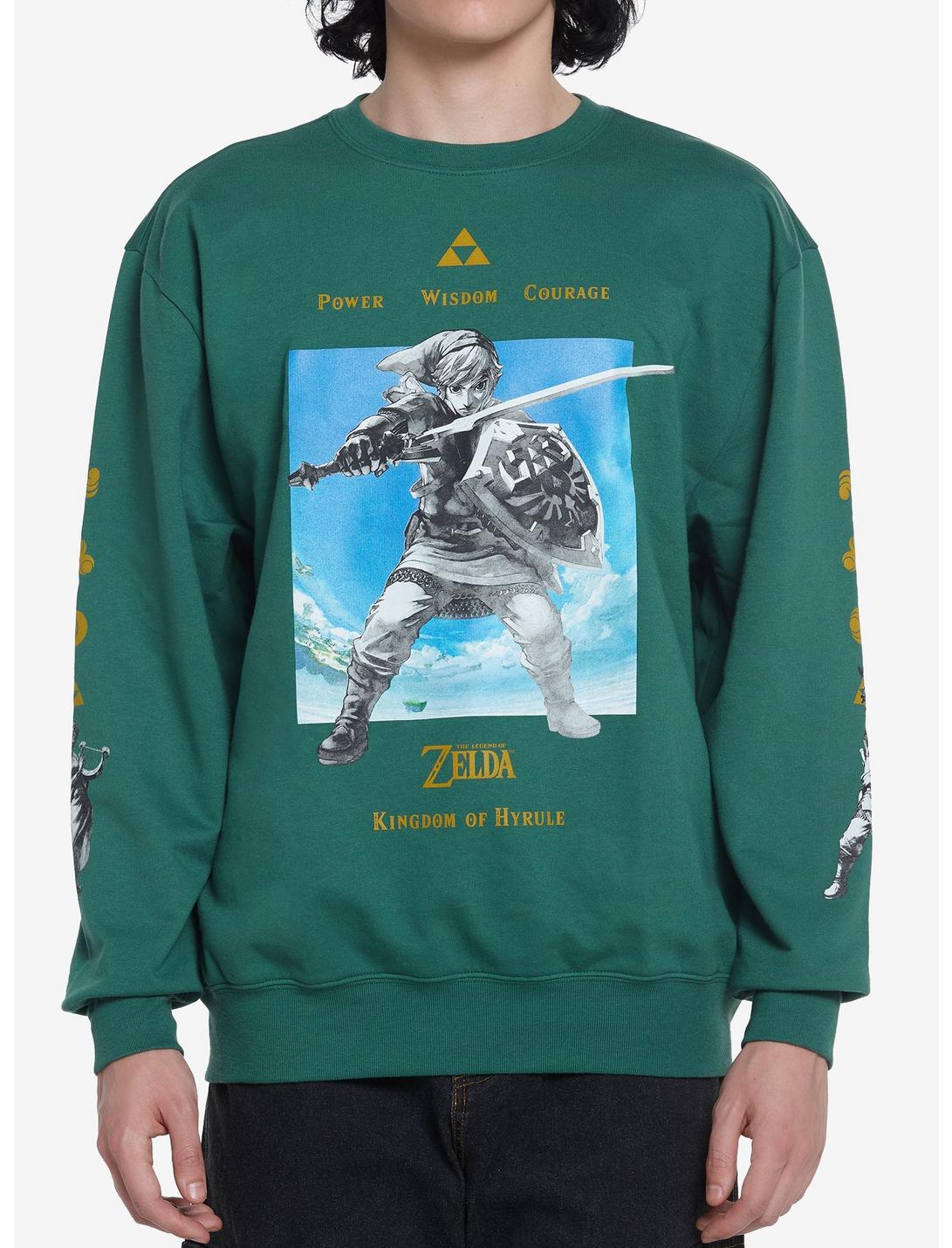 The Legend Of Zelda Link Sweatshirt, GREEN, hi-res