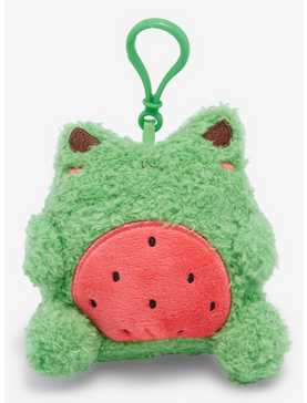 Cuddle Barn Watermelon Frog Plush Keychain, , hi-res