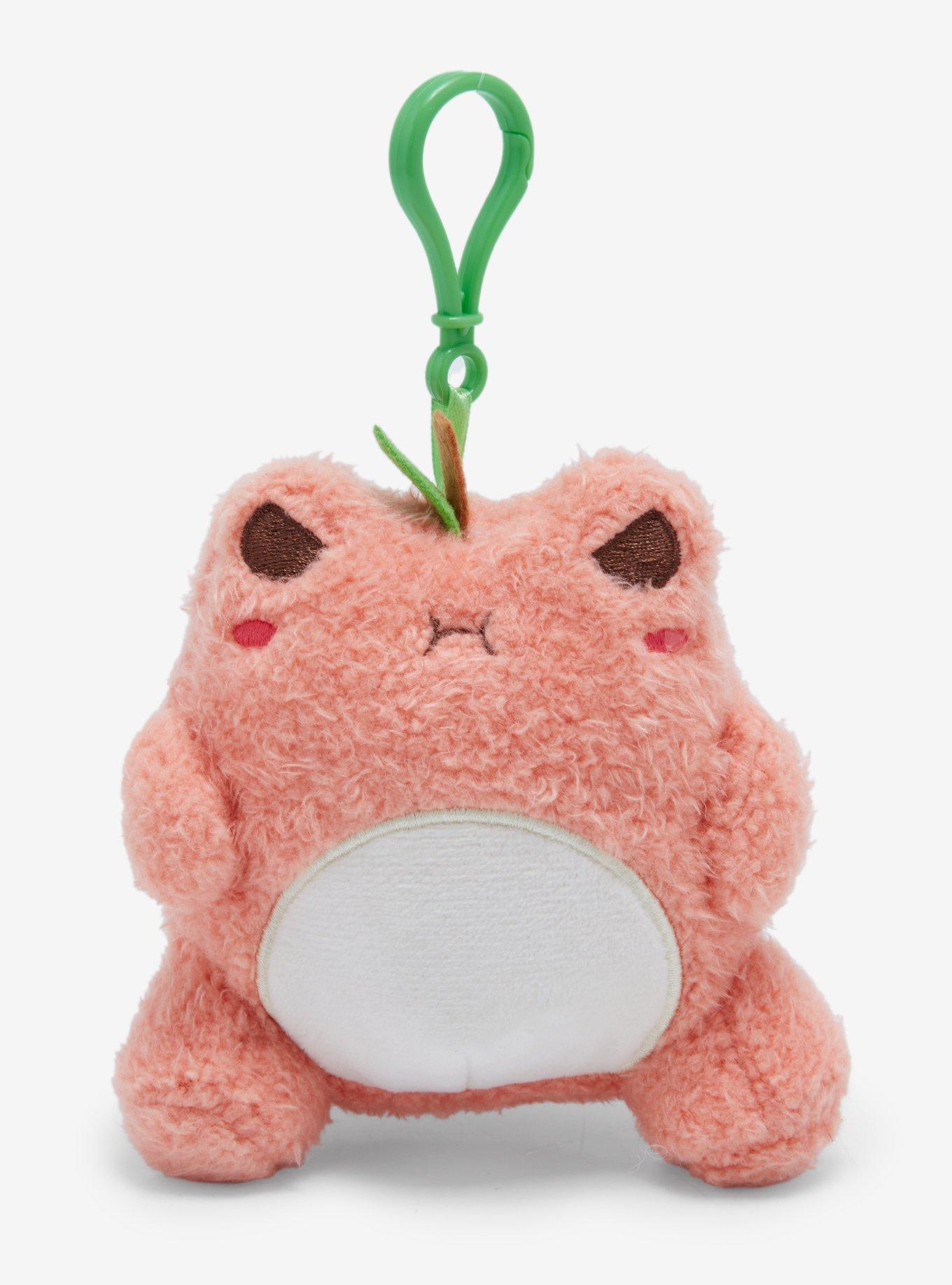 Cuddle Barn Angry Peach Frog Plush Keychain BoxLunch