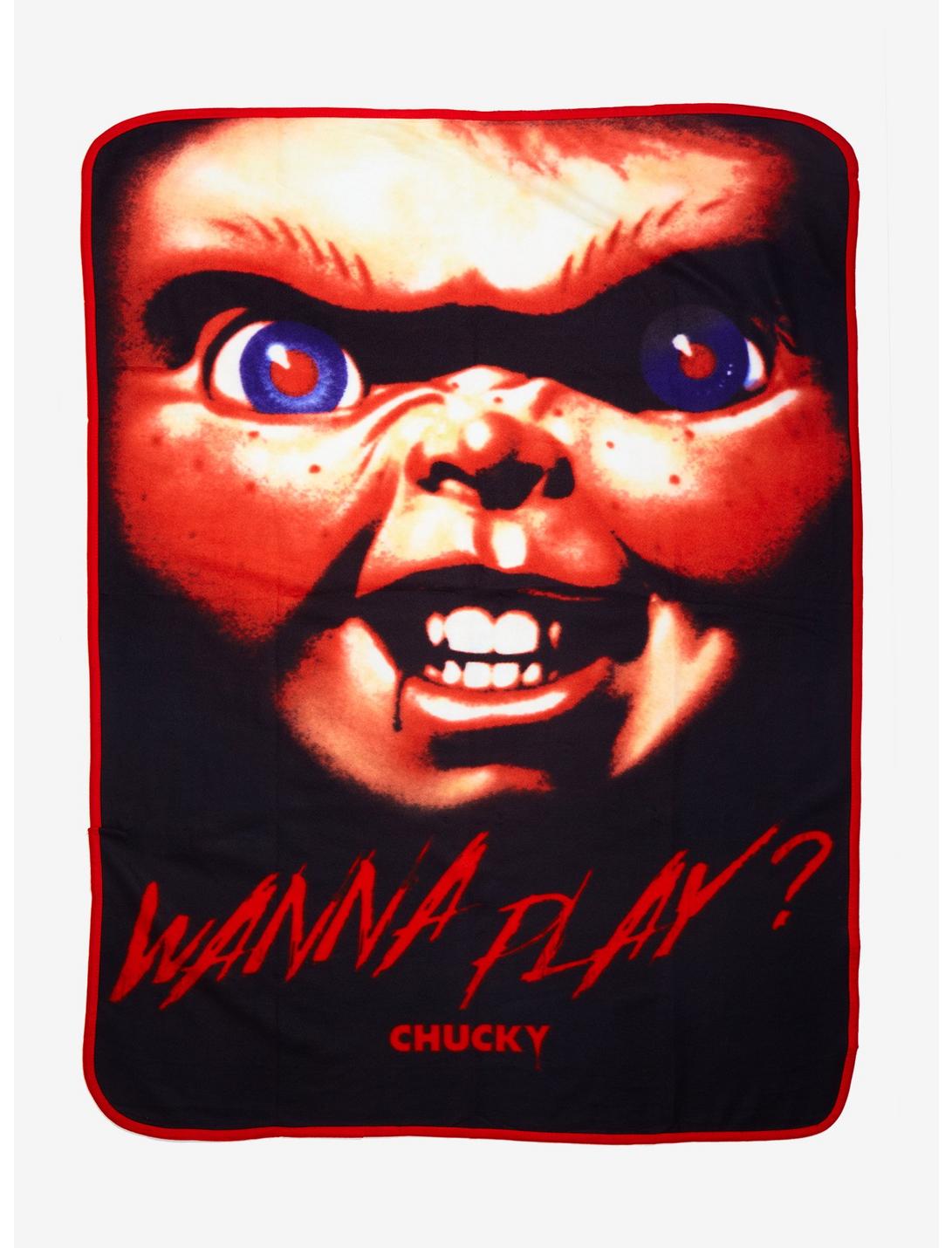 Child's Play Chucky Wanna Play Throw Blanket, , hi-res