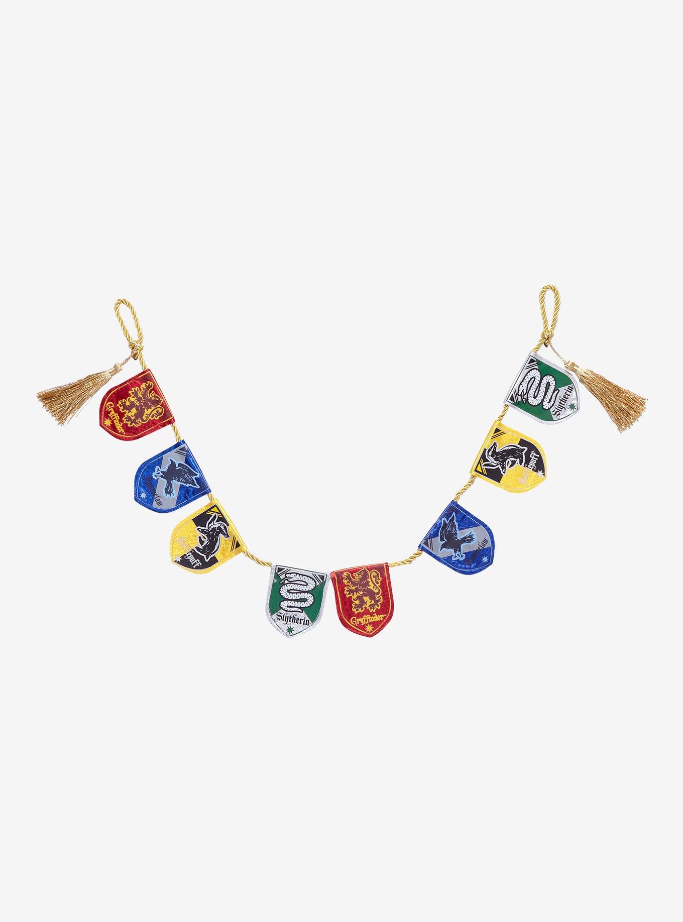 Wizarding World of Harry Potter Hogwarts House Crest Banner Tree Garland  12FT