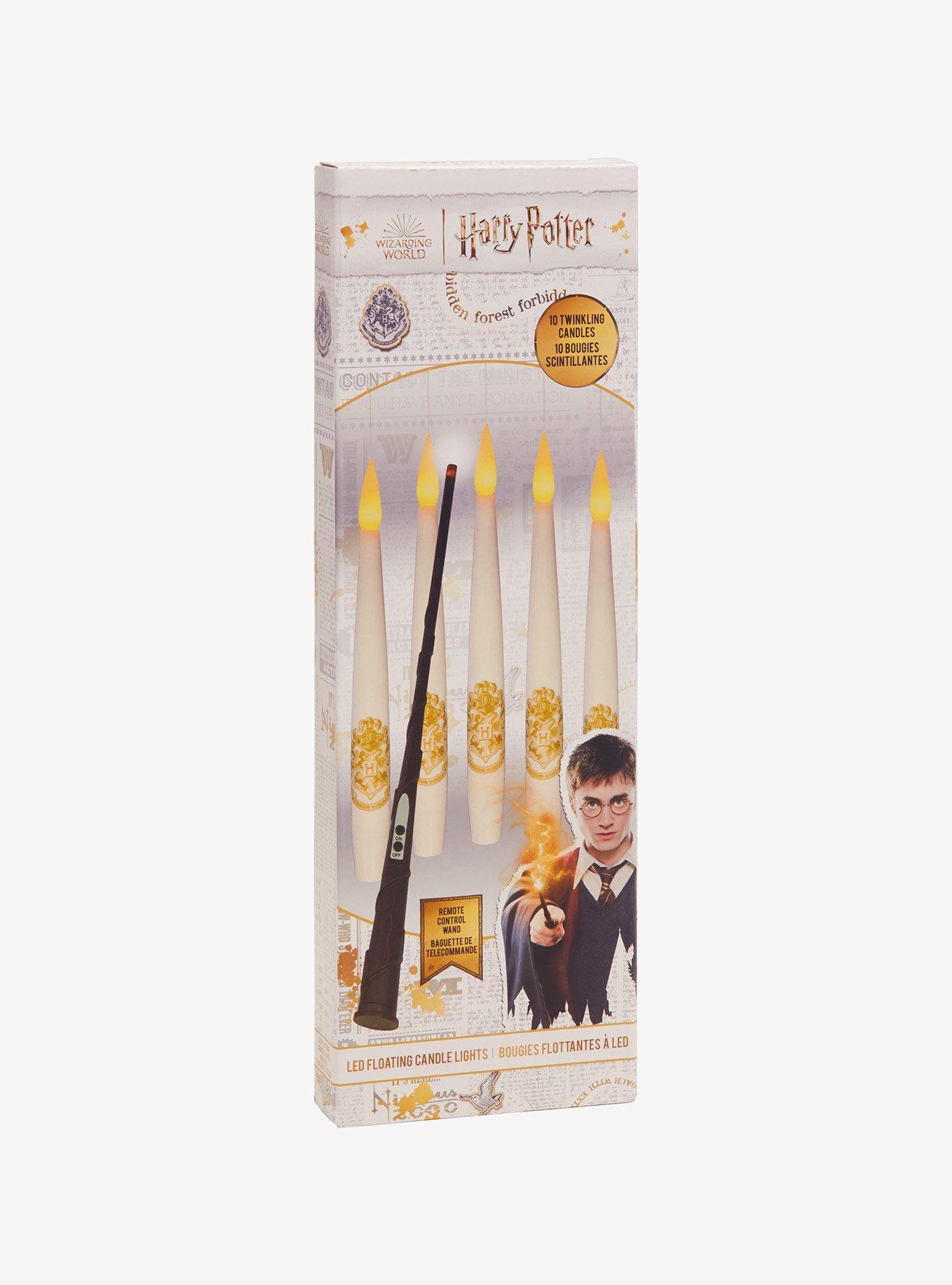 Harry Potter 10 Floating Candles with Wand Remote Light Set