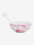 Hello Kitty Strawberry Cereal Bowl With Color-Changing Spoon, , hi-res