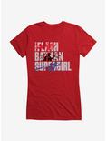 The Flash Batman Supergirl Girls T-Shirt, RED, hi-res
