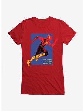 The Flash Batman Supergirl Team Up Girls T-Shirt, , hi-res