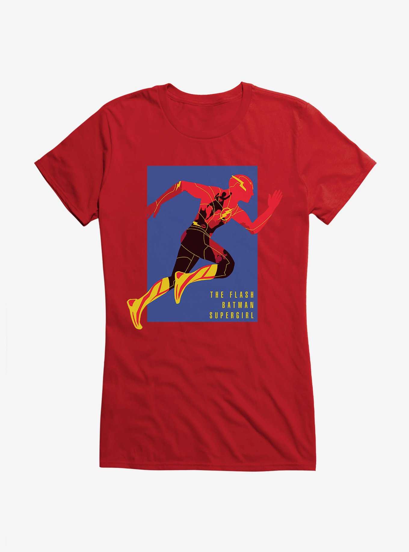 The Flash Batman Supergirl Team Up Girls T-Shirt, , hi-res
