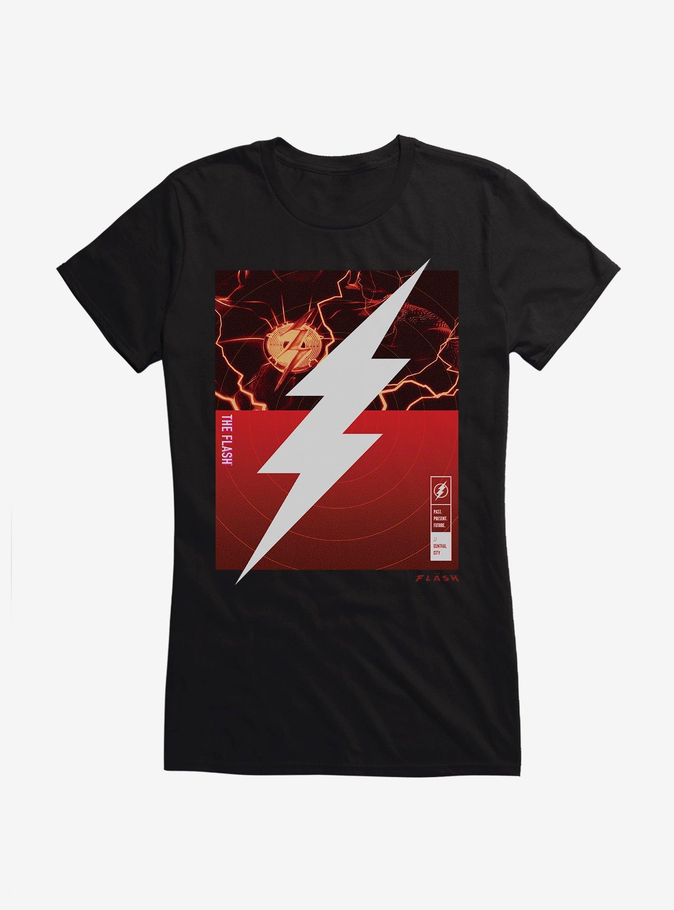 The Flash Central City Supercharge Girls T-Shirt, BLACK, hi-res