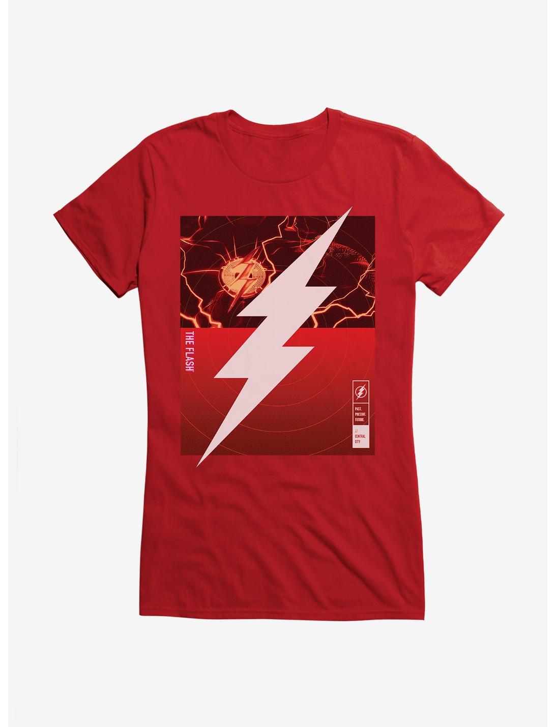 The Flash Central City Supercharge Girls T-Shirt, RED, hi-res