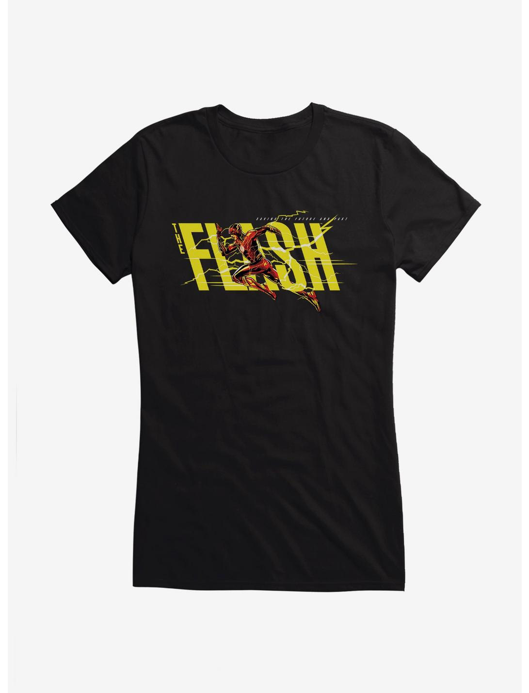 The Flash Saving The Future And Past Girls T-Shirt, BLACK, hi-res