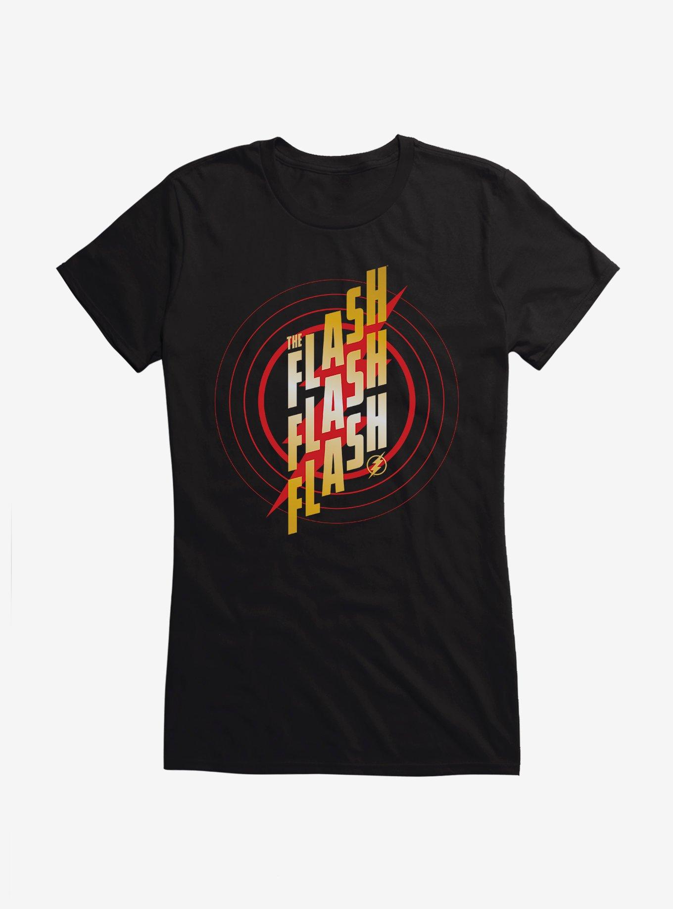 The Flash Triple Flash Target Girls T-Shirt, BLACK, hi-res
