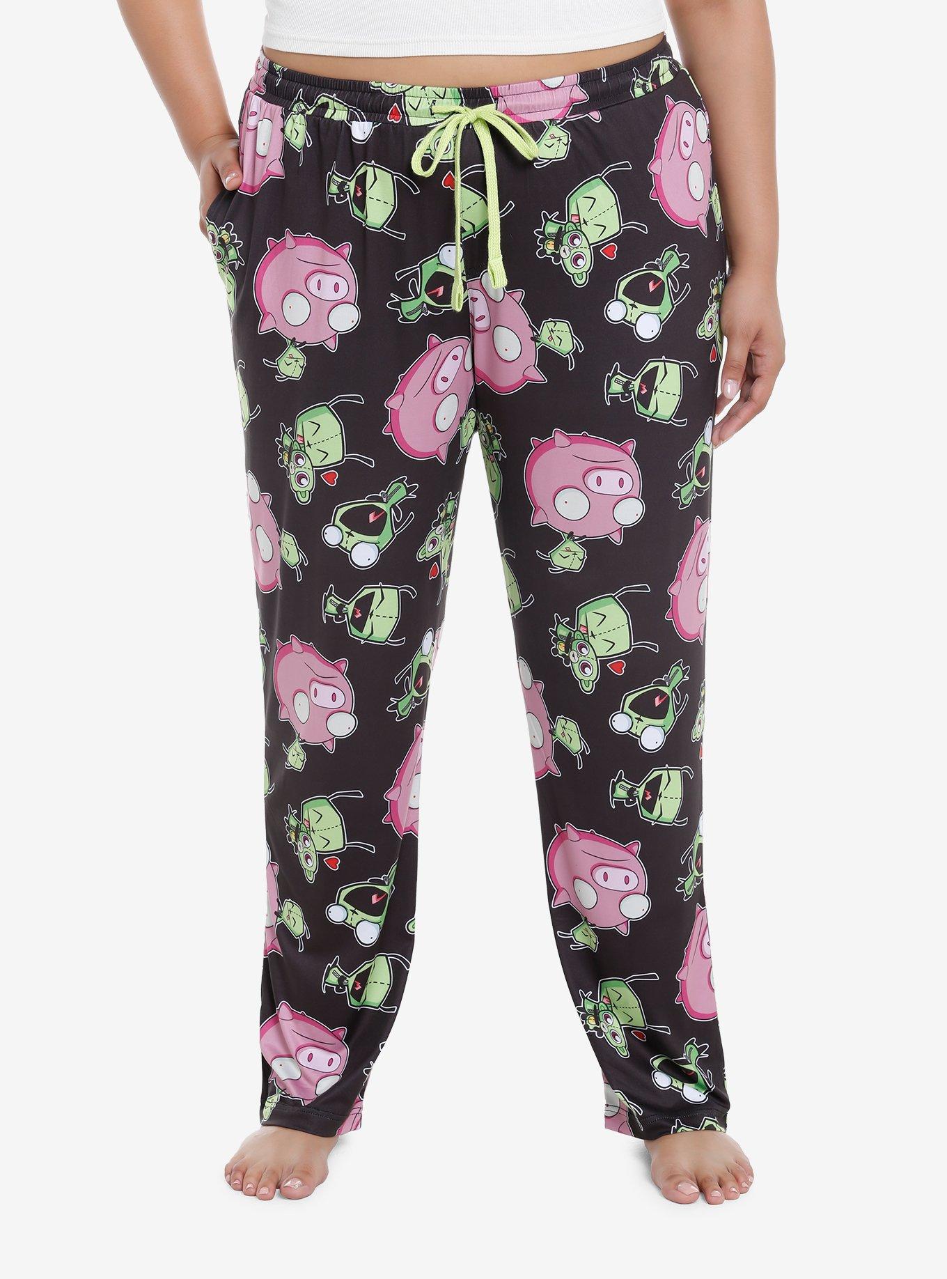 Invader Zim Characters Girls Pajama Pants Plus Size, , hi-res