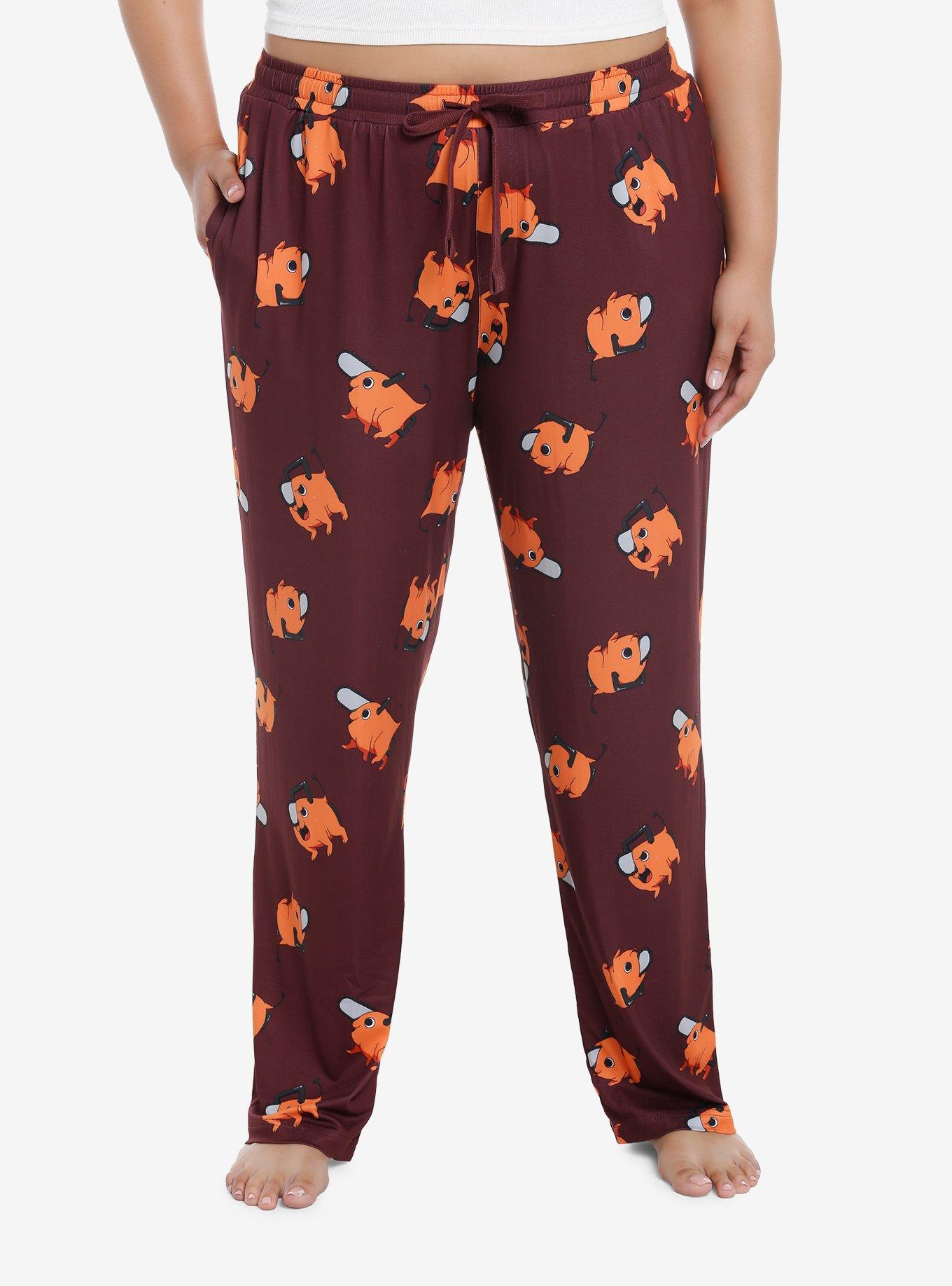 Chainsaw Man Pochita Pajama Pants Plus Size, , hi-res