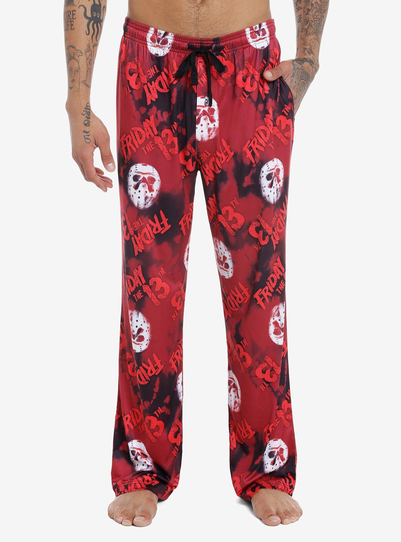 Friday The 13th Logo Pajama Pants Hot Topic