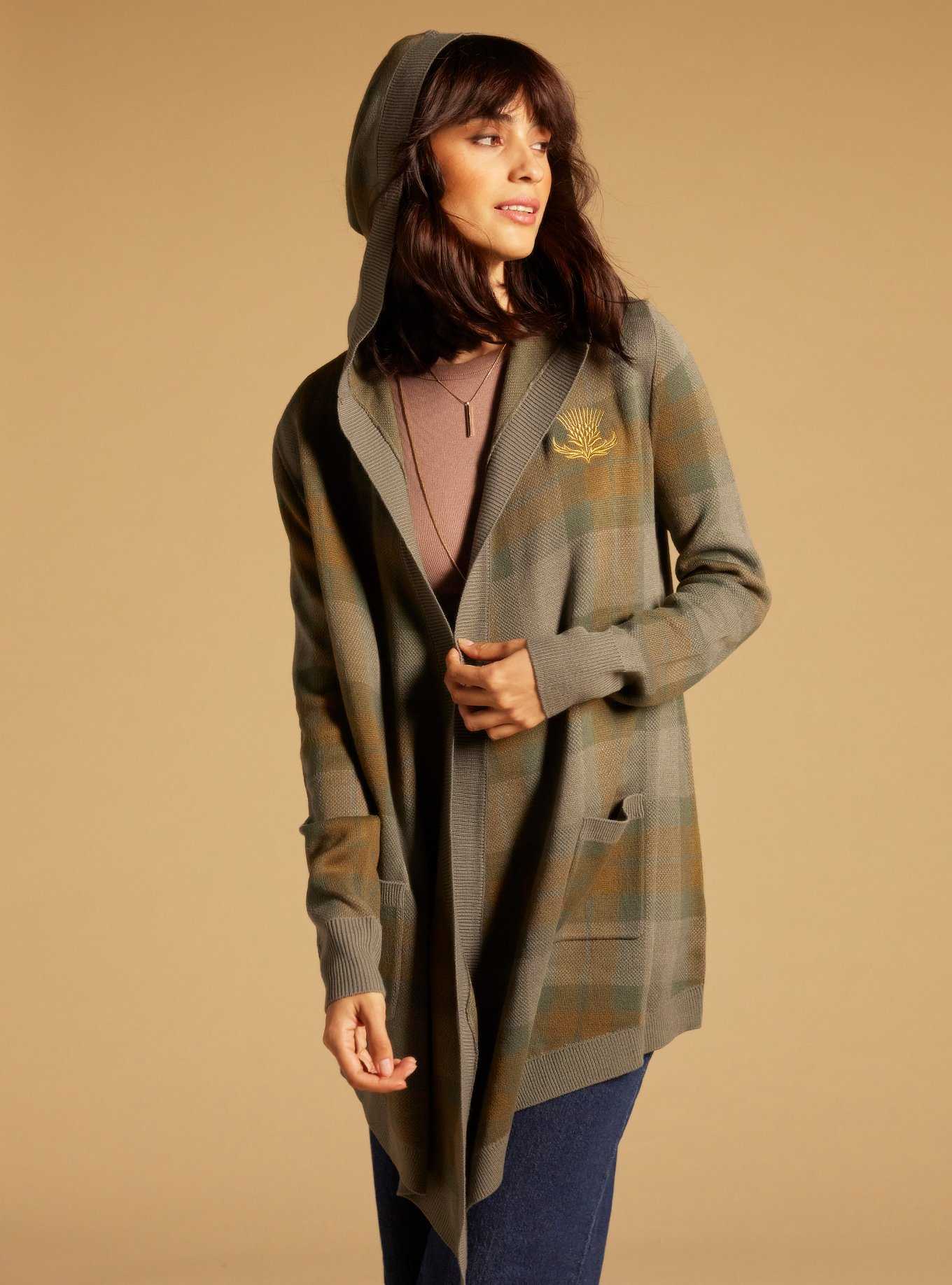 Her Universe Outlander Plaid Hooded Cardigan Her Universe Exclusive, , hi-res