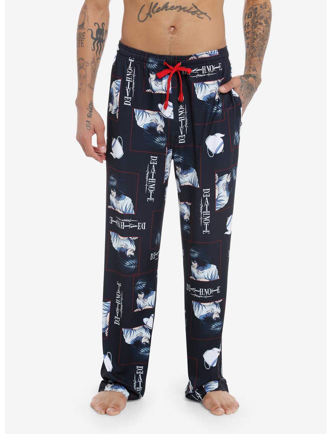 Death Note L Pajama Pants, BLACK, hi-res