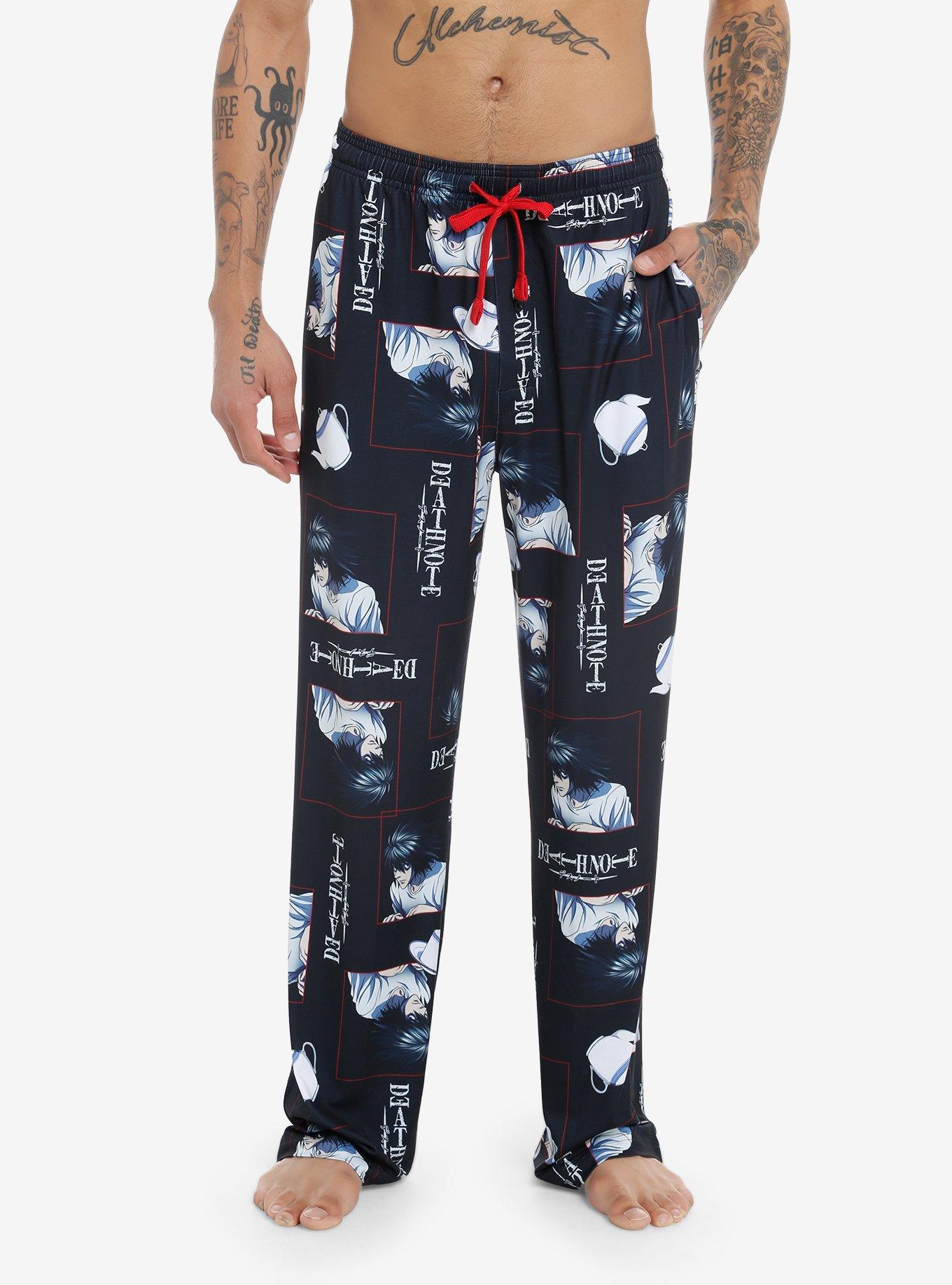 Death Note L Pajama Pants, BLACK, hi-res