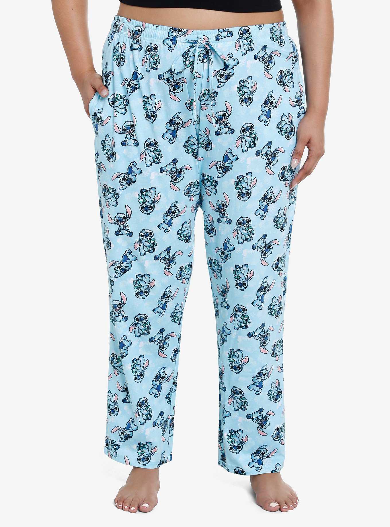 Disney Stitch & Frog Pajama Pants Plus Size, , hi-res