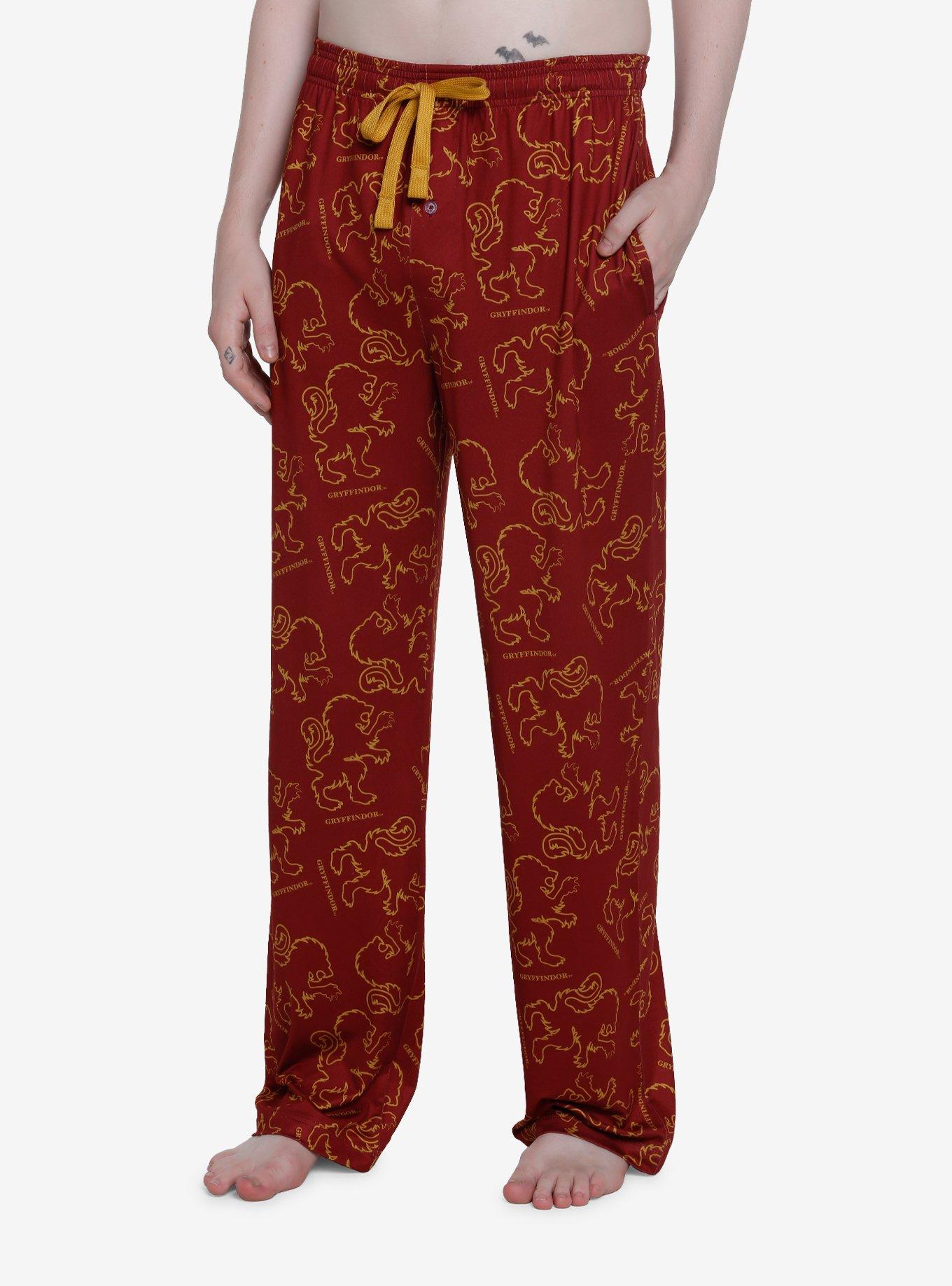 Harry Potter Gryffindor Symbol Pajama Pants, RED, hi-res