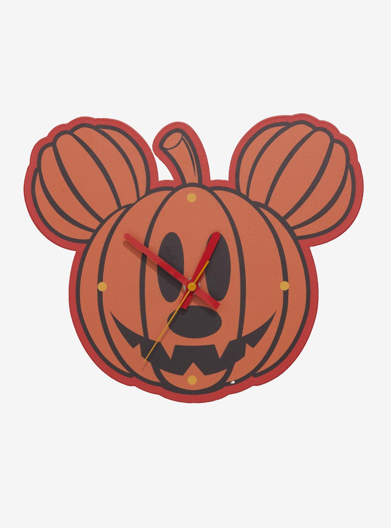 Disney Mickey Mouse Pumpkin Wall Clock, , hi-res