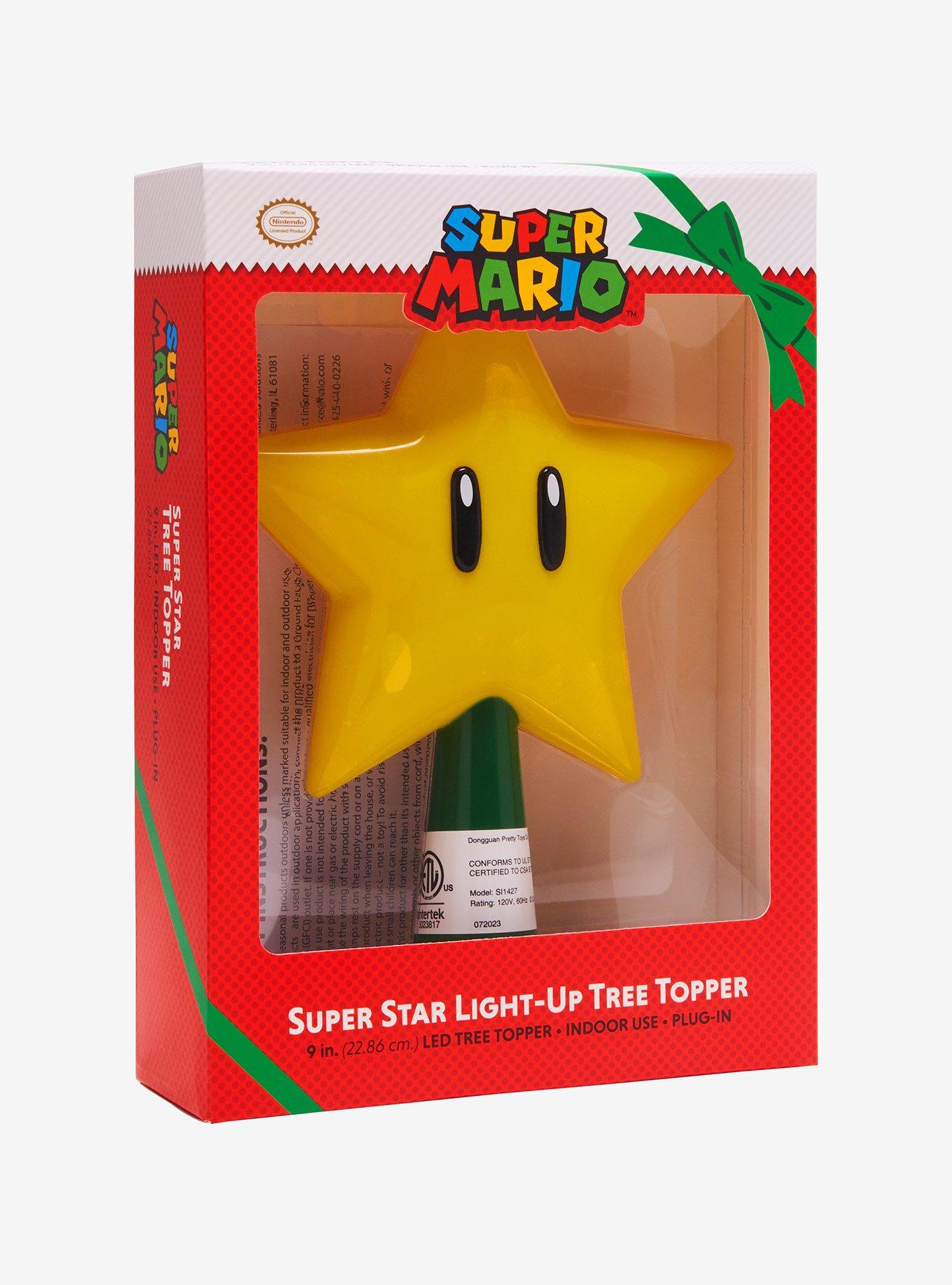 Super Mario Super Star Light-Up Tree Topper, , hi-res