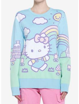 Hello Kitty Jumbo Art Pastel Girls Knit Sweater, , hi-res