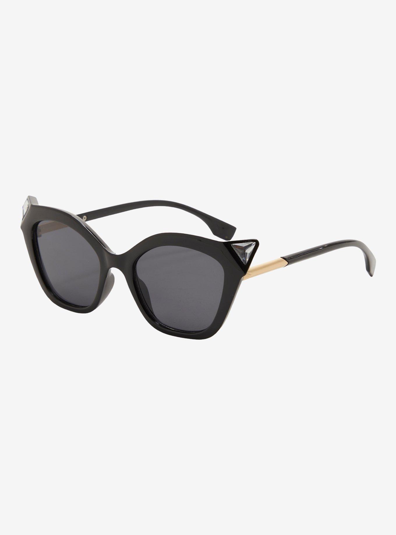Black Cat Gem Sunglasses, , hi-res