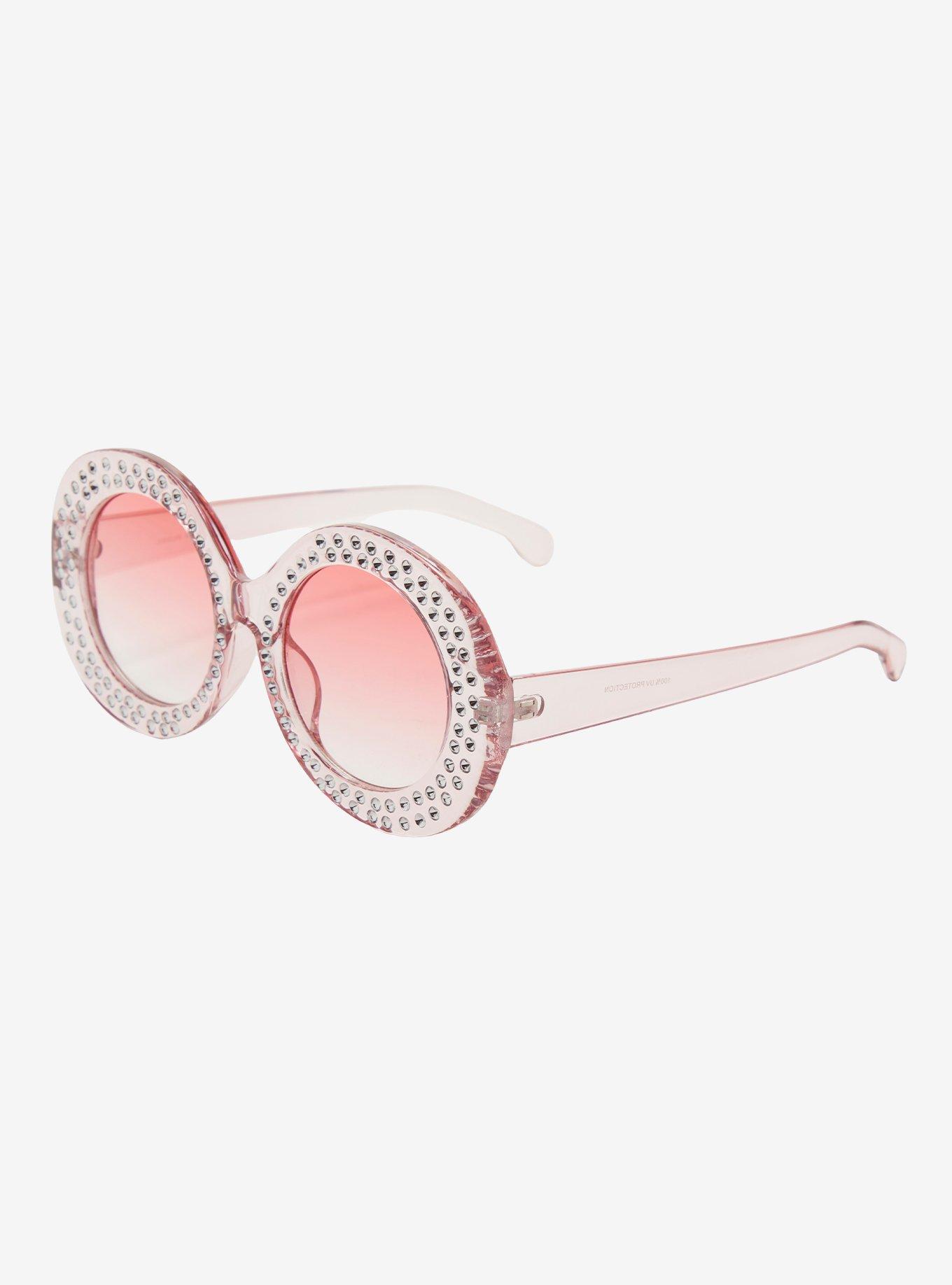 Pink Flat Top Shield Sunglasses- Order Wholesale