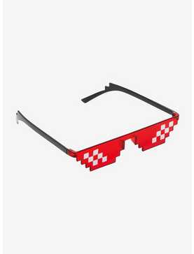 Red Pixel Frame Sunglasses, , hi-res