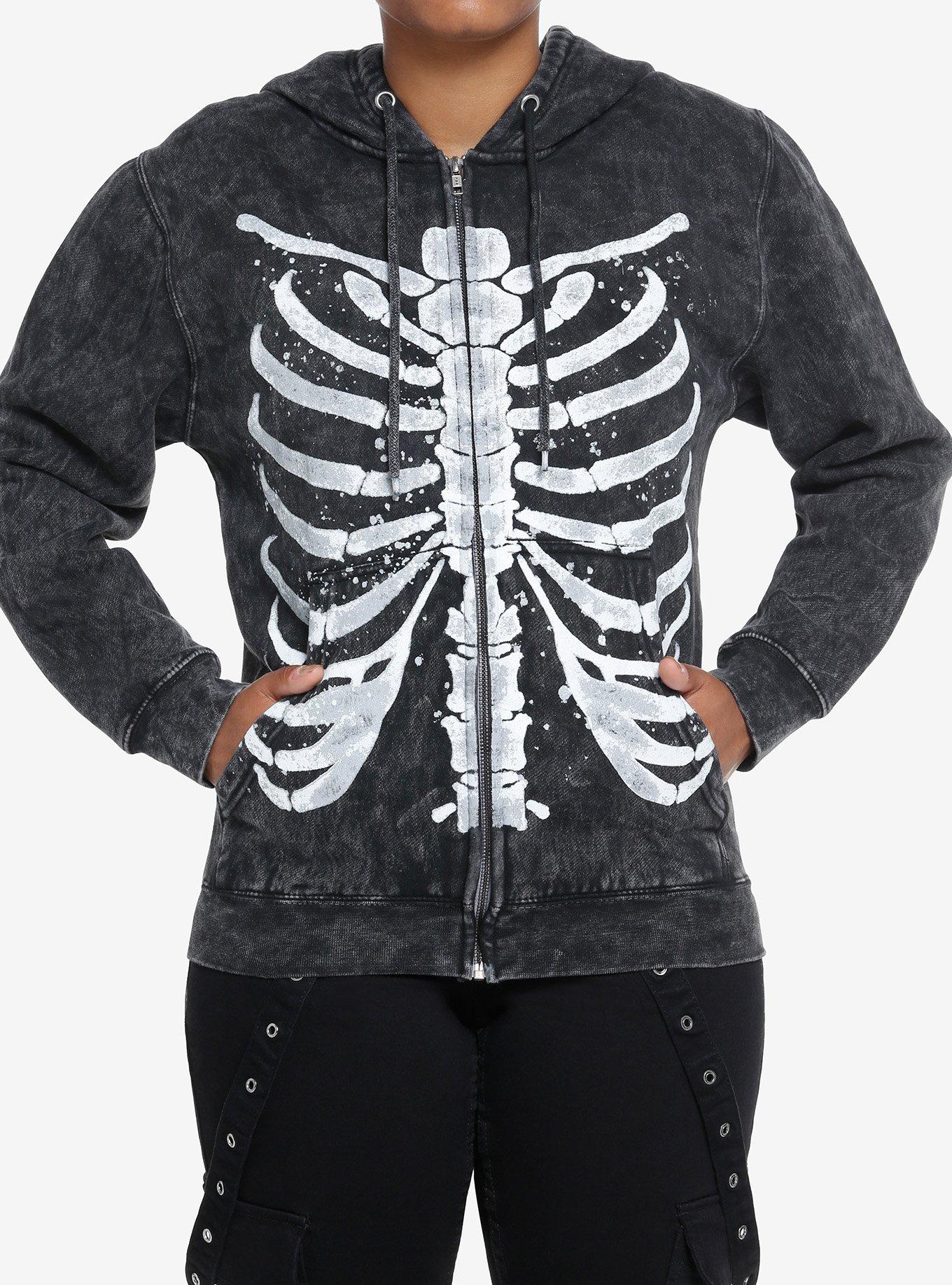 Rib cage 2025 zip up hoodie