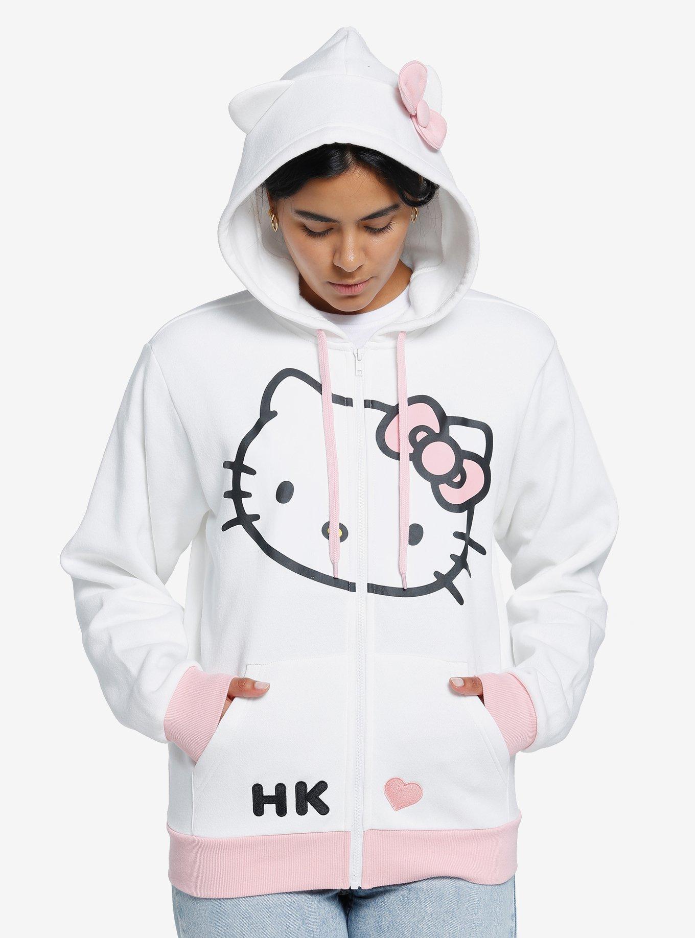Hello Kitty 3D Ears Girls Hoodie | Hot Topic
