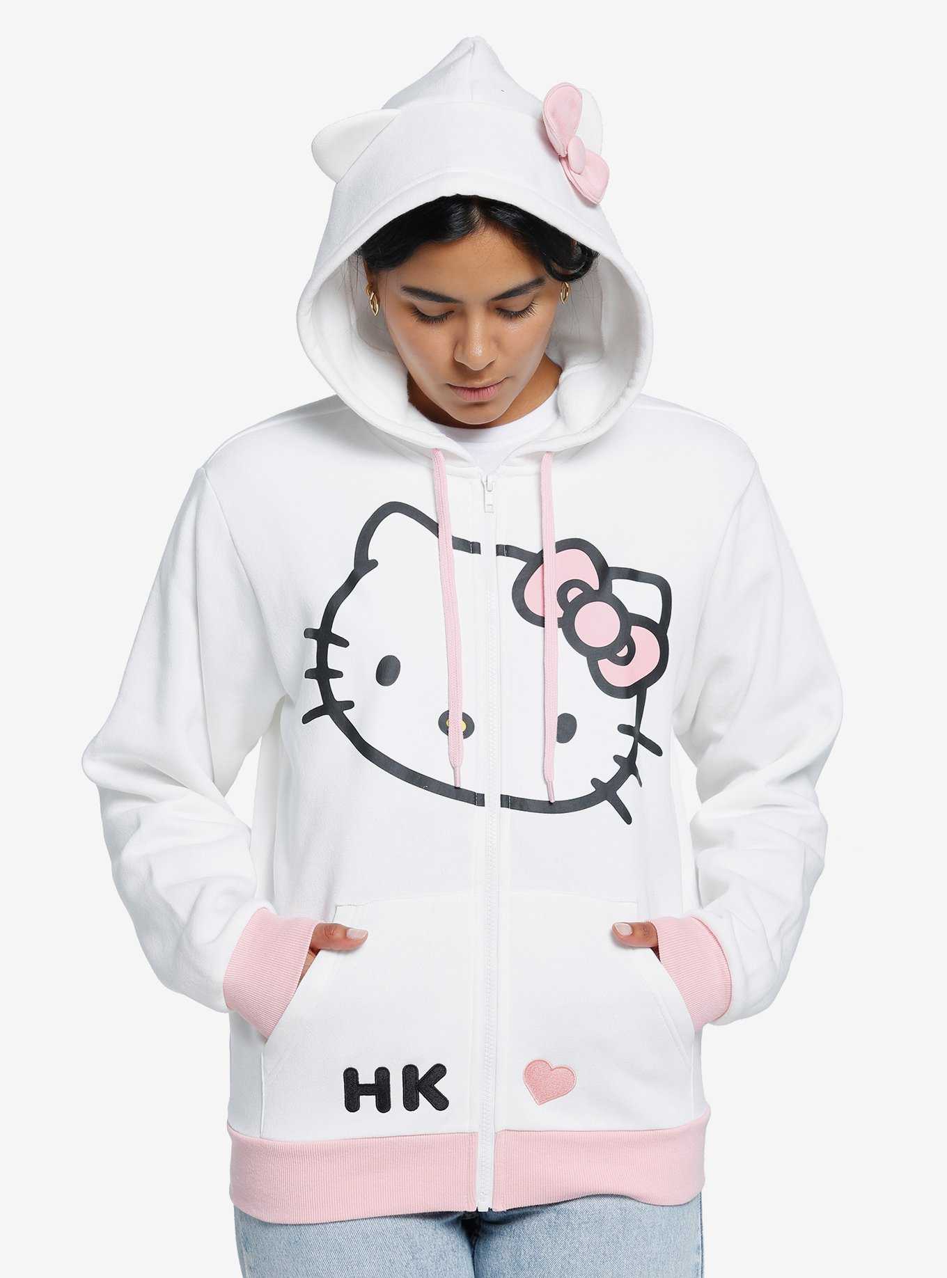 Hello Kitty 3D Ears Girls Hoodie, , hi-res