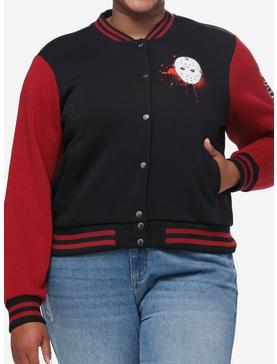 Friday The 13th Jason Color-Block Girls Varsity Jacket Plus Size, , hi-res