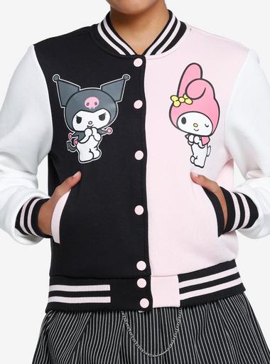 Melodyさま専用★HELLO LUPO Claire coat 24AW My Melody & Kuromi Split Girls Varsity Jacket | Hot Topic