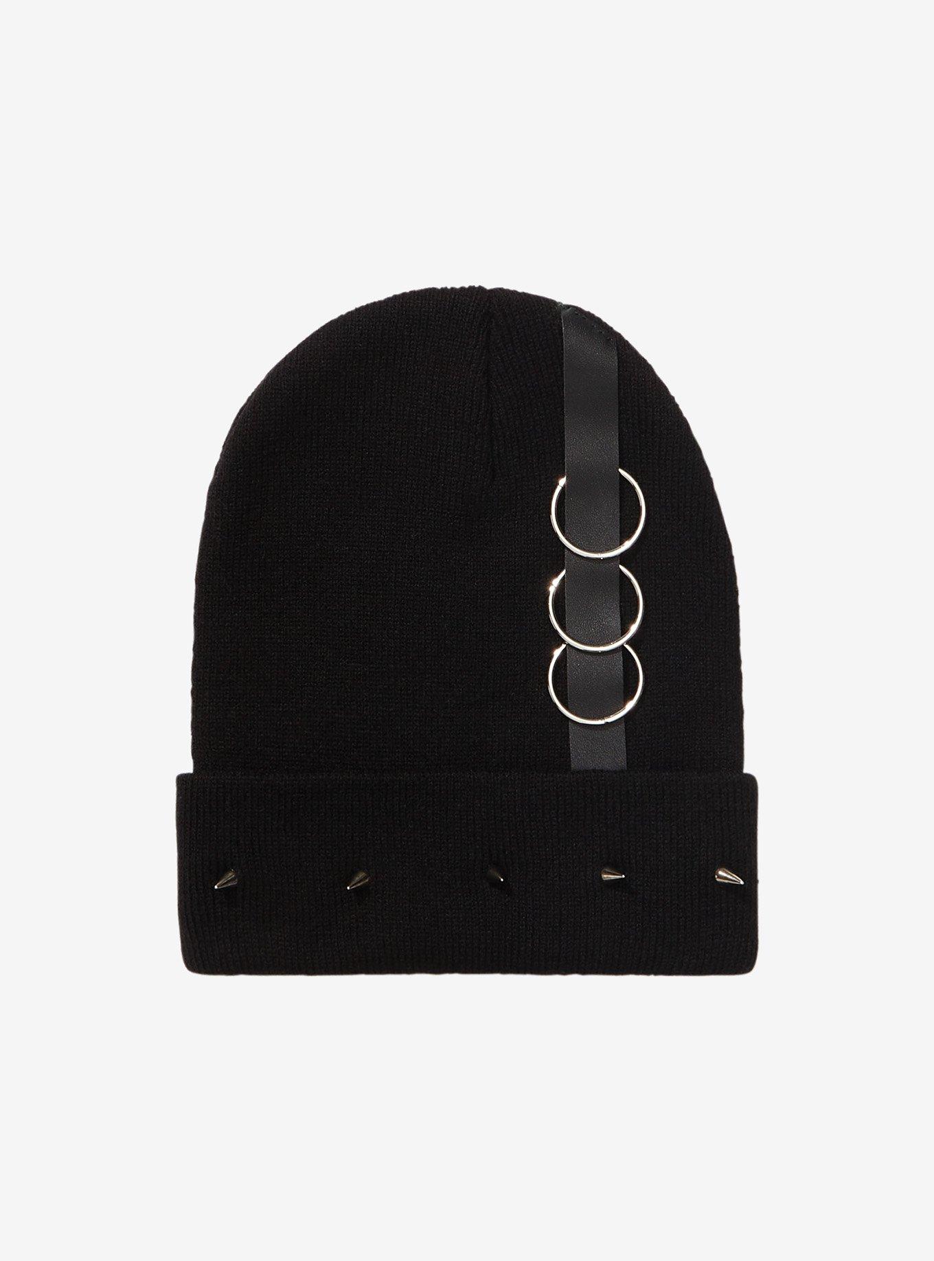 O-Ring Spiked Beanie, , hi-res
