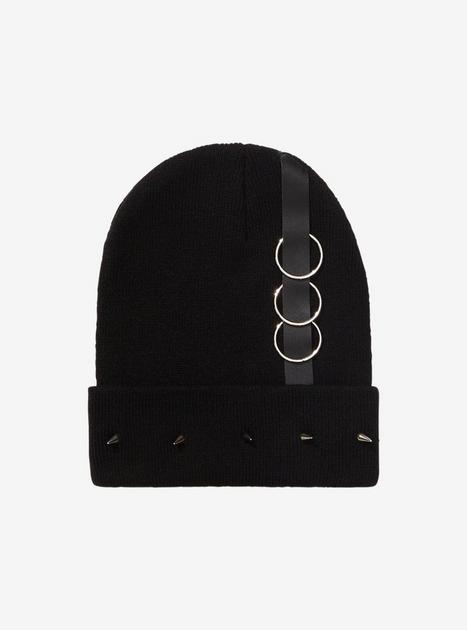 O-Ring Spiked Beanie | Hot Topic