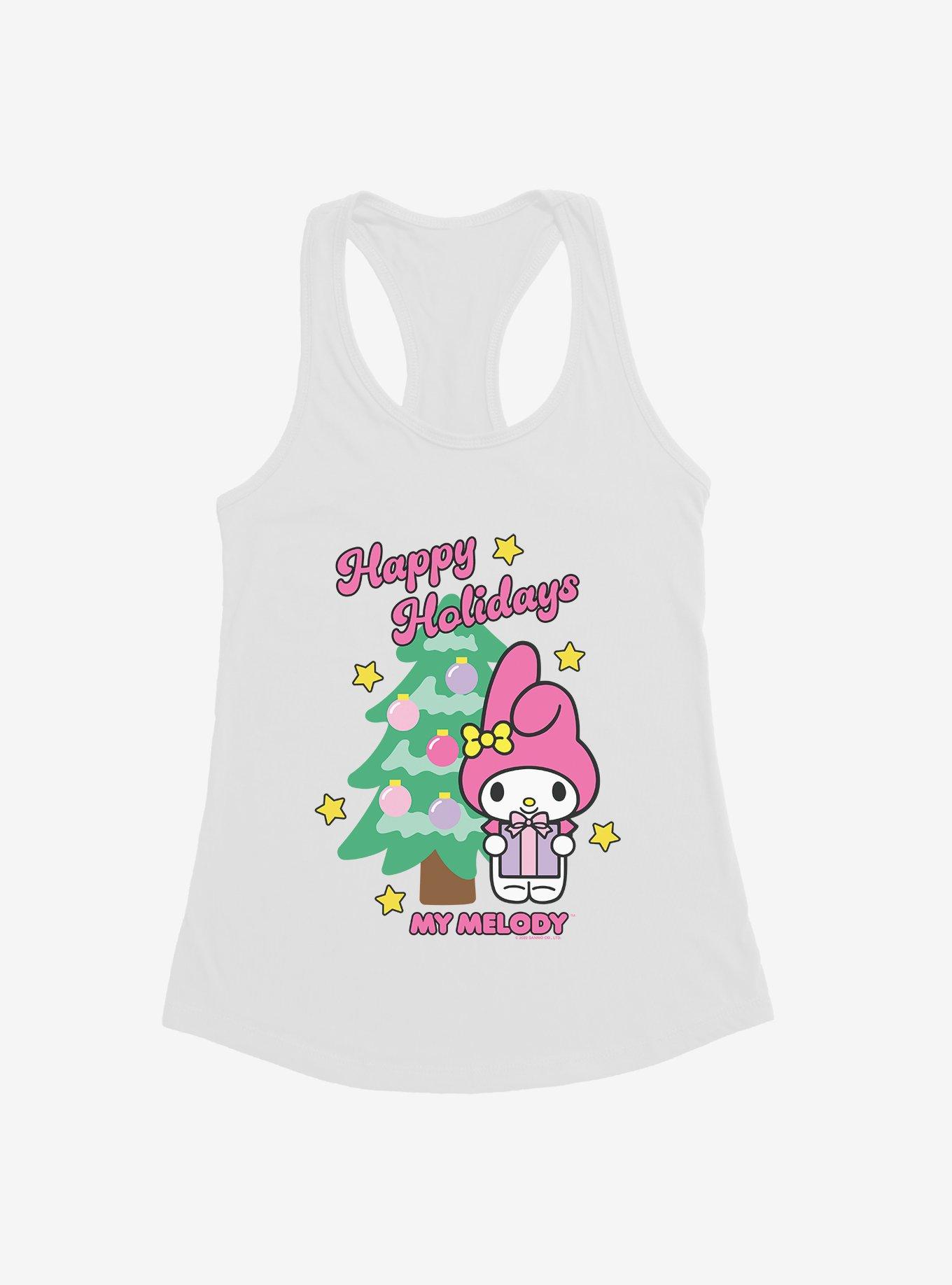 My Melody Happy Holidays Christmas Tree Girls Tank, , hi-res