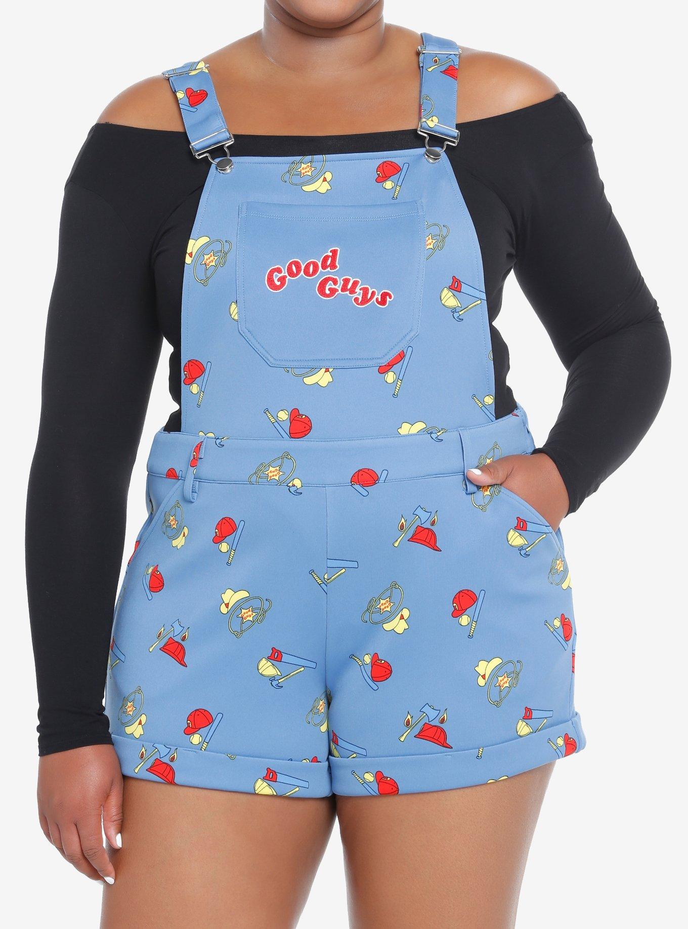 Chucky Good Guys Accessories Scuba Shortalls Plus Size, MULTI, hi-res