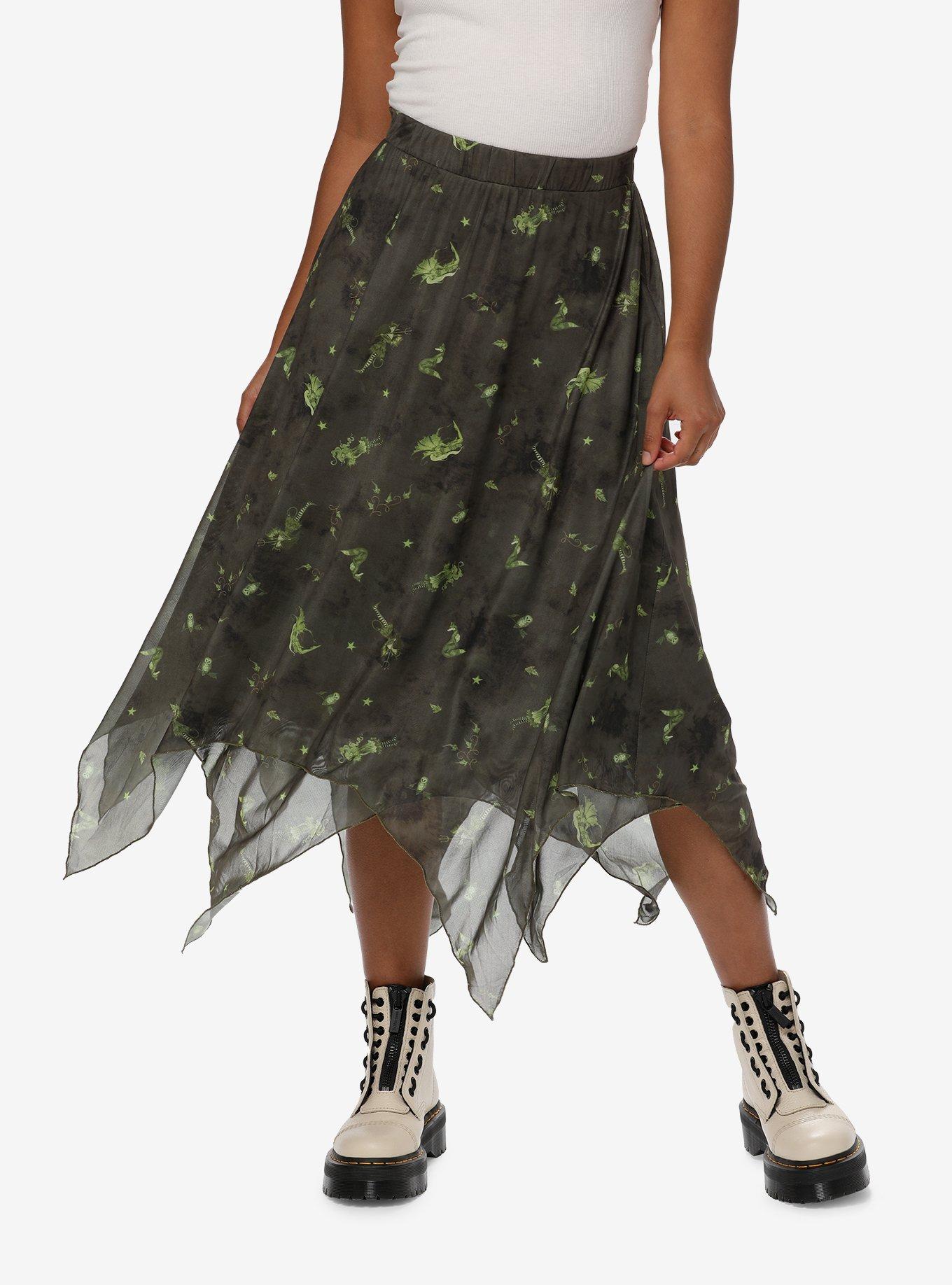 Forest Fairy Hanky Hem Midi Skirt By Amy Brown, MULTI, hi-res