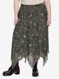 Forest Fairy Hanky Hem Midi Skirt Plus Size By Amy Brown, MULTI, hi-res