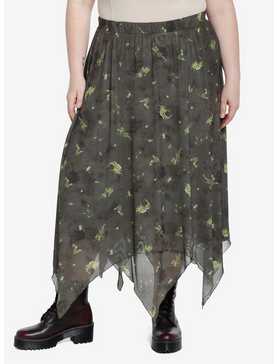 Forest Fairy Hanky Hem Midi Skirt Plus Size By Amy Brown, , hi-res