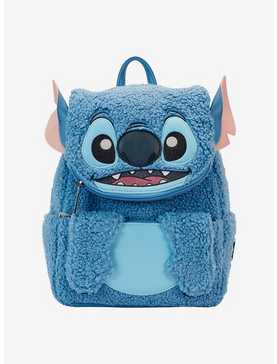 Loungefly Disney Lilo & Stitch Plush Stitch Mini Backpack, , hi-res
