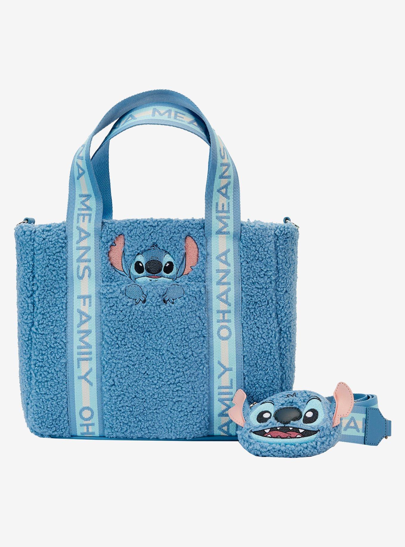 Loungefly Disney Lilo & Stitch Plush Stitch Tote Bag With Coin Bag, , hi-res