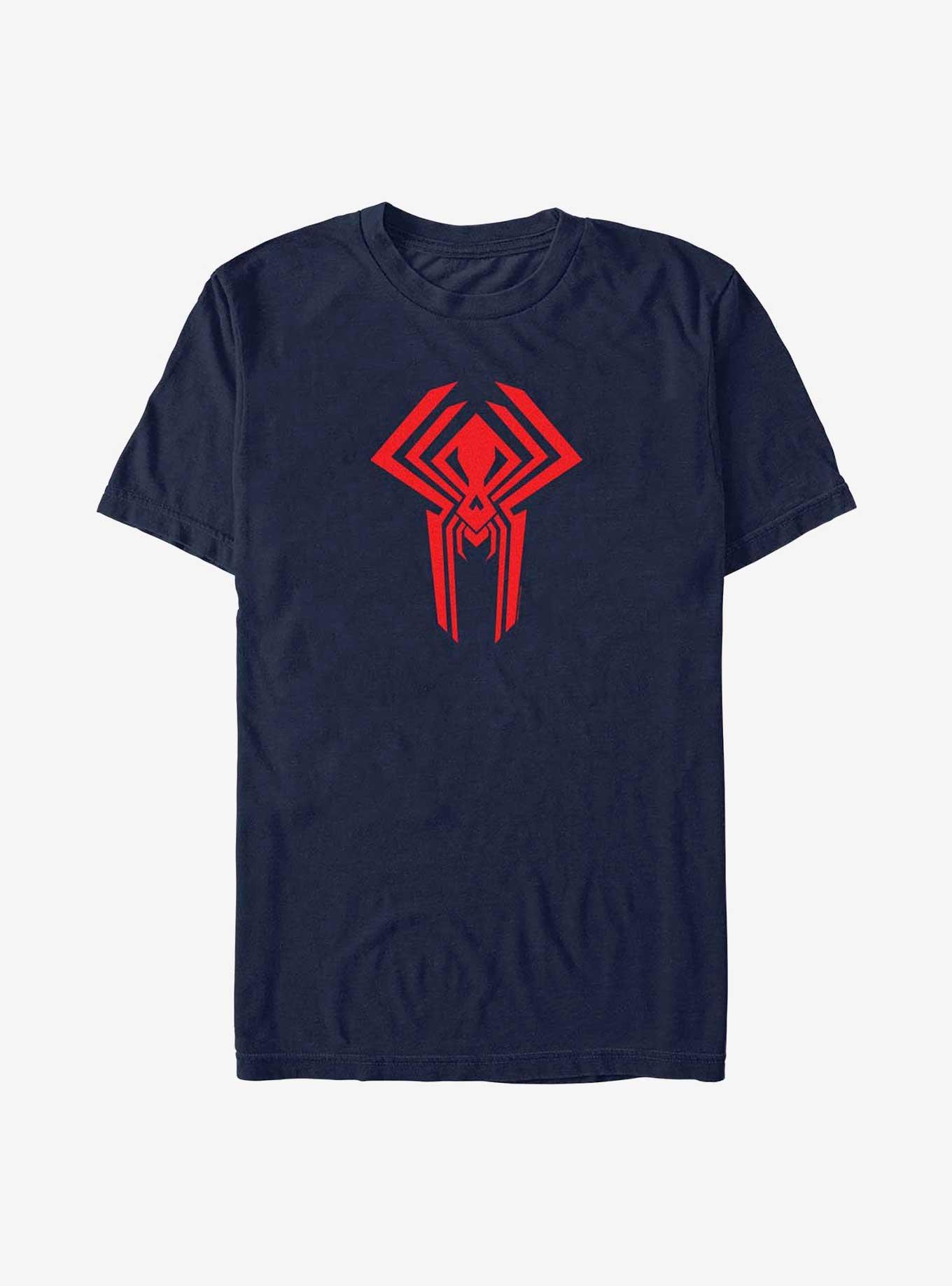 Marvel Spider-Man: Across The Spider-Verse Miguel O'Hara 2099 Logo T-Shirt, NAVY, hi-res