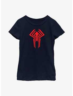 Marvel Spider-Man: Across The Spider-Verse Miguel O'Hara 2099 Logo Youth Girls T-Shirt, , hi-res