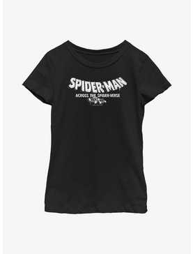 Marvel Spider-Man: Across The Spider-Verse Part One Logo Youth Girls T-Shirt, , hi-res